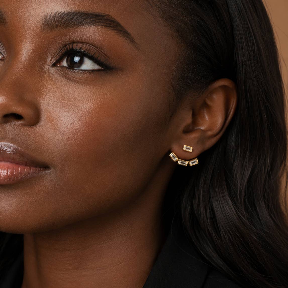 Baguette Jacket Earrings