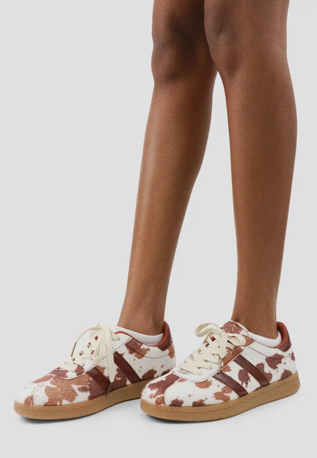 Cow Print Tennis Shoes