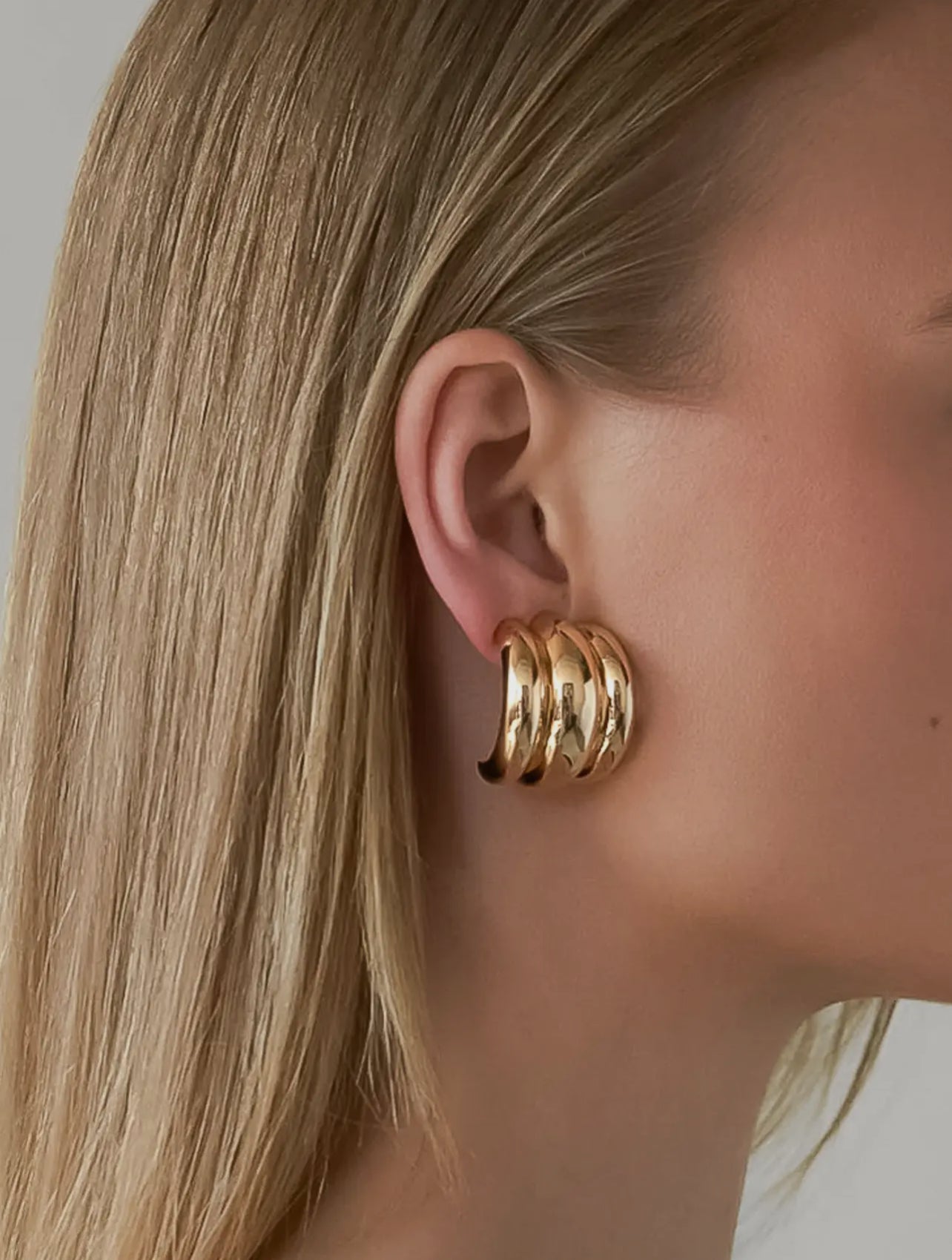 Layered hoop earrings