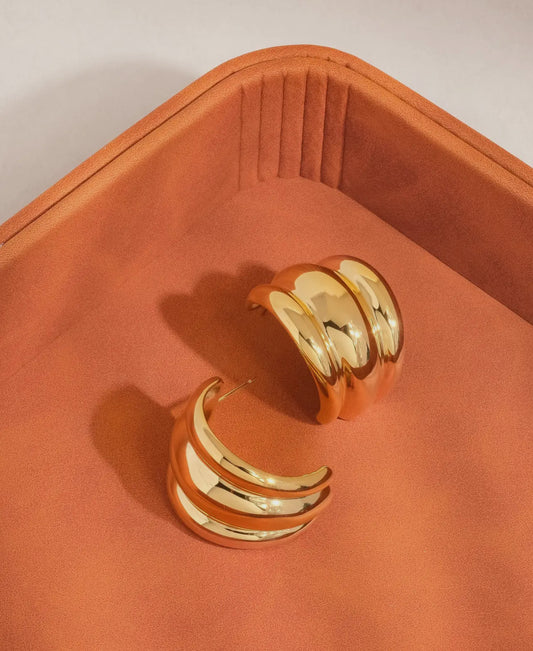 Layered hoop earrings