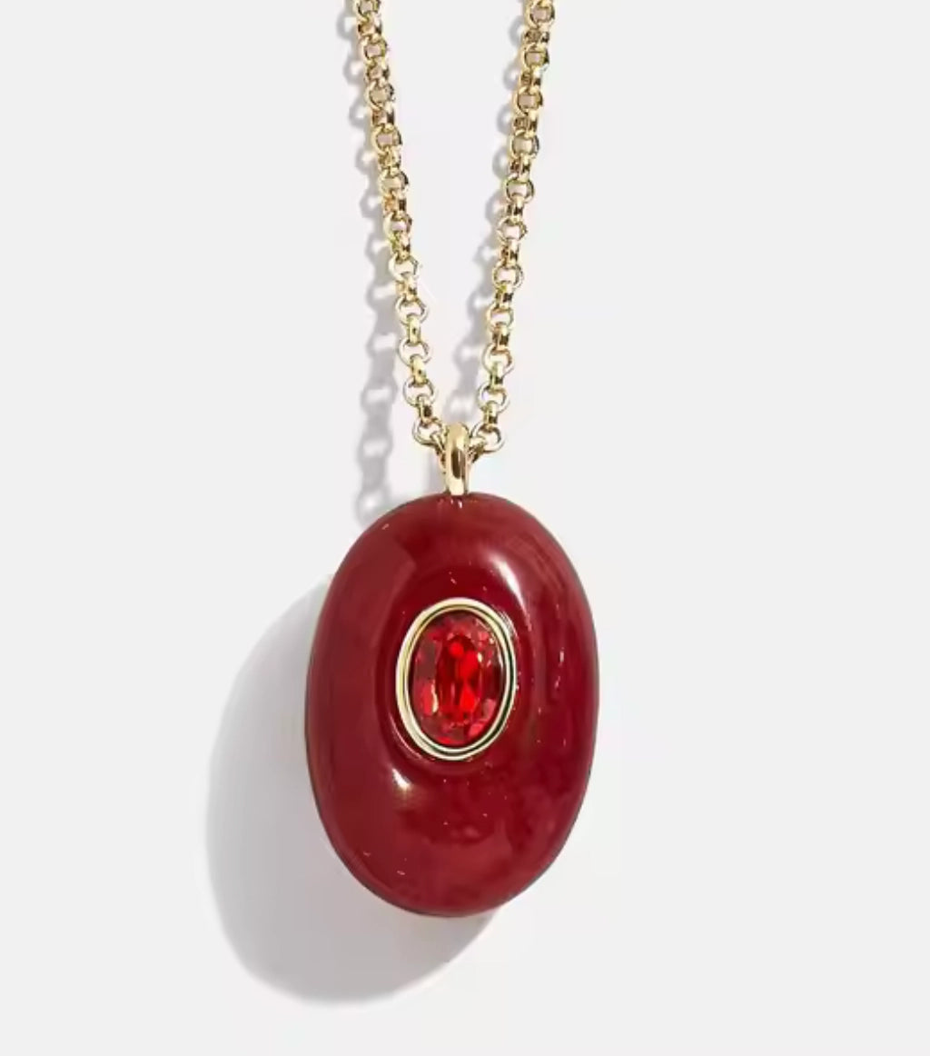 Genuine Garnet Gemstone Necklace