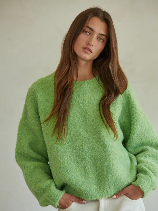 Lime Green Knit Sweater
