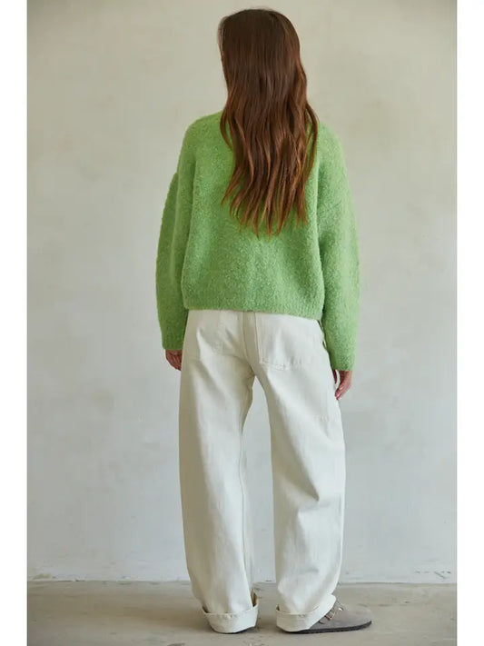 Lime Green Knit Sweater