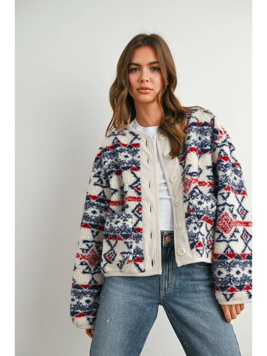 Buttoned Fleece