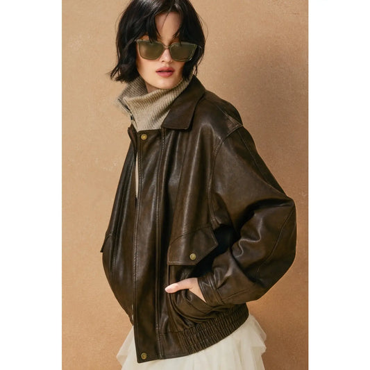 Vegan Leather Jacket
