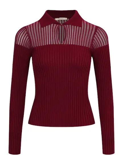 Astrielle Cutout Long Sleeve Top