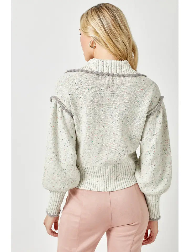 Puff Sleeve Cardigan