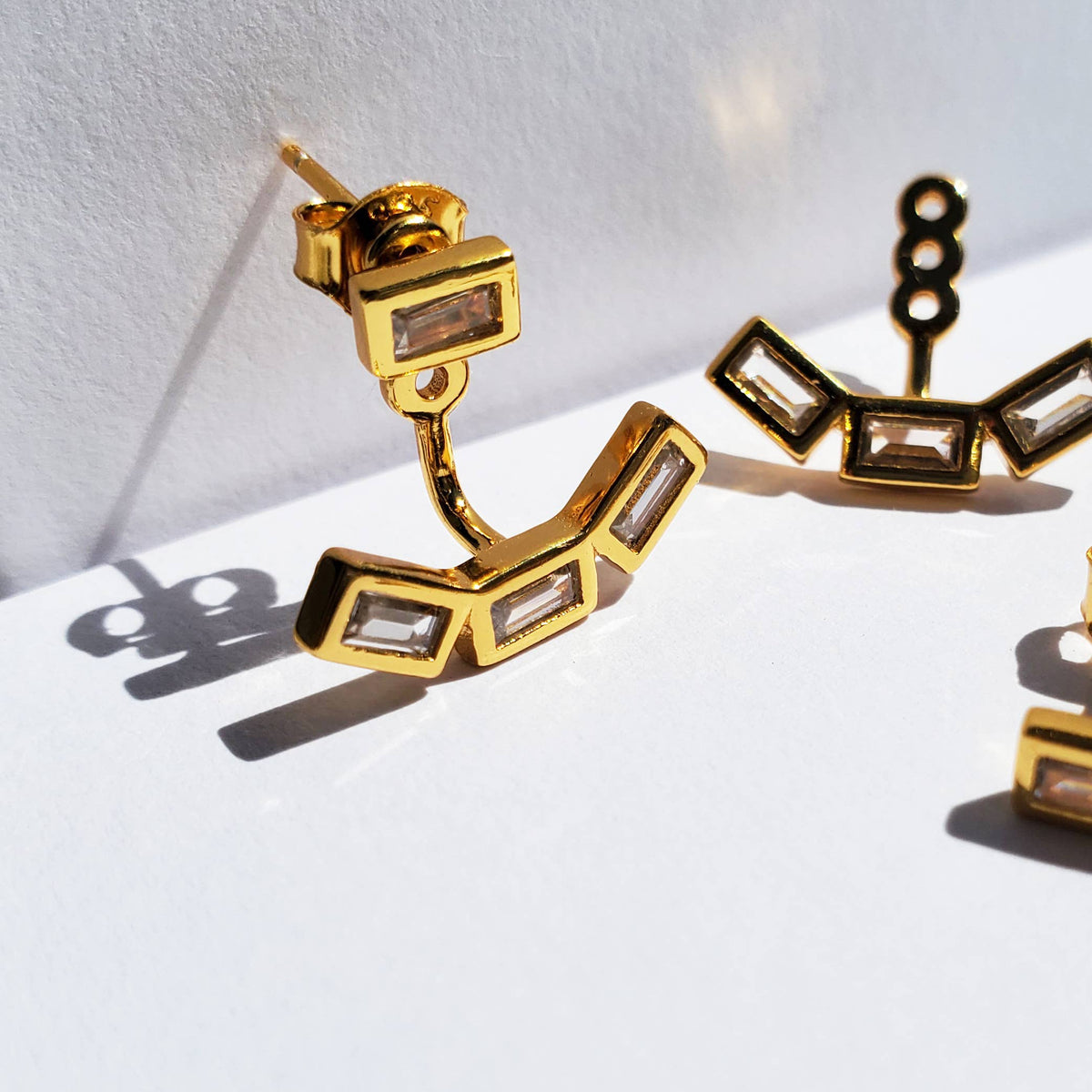 Baguette Jacket Earrings