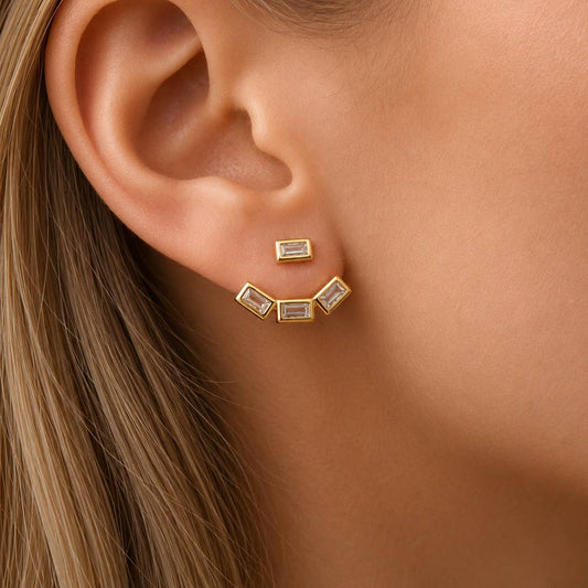 Baguette Jacket Earrings