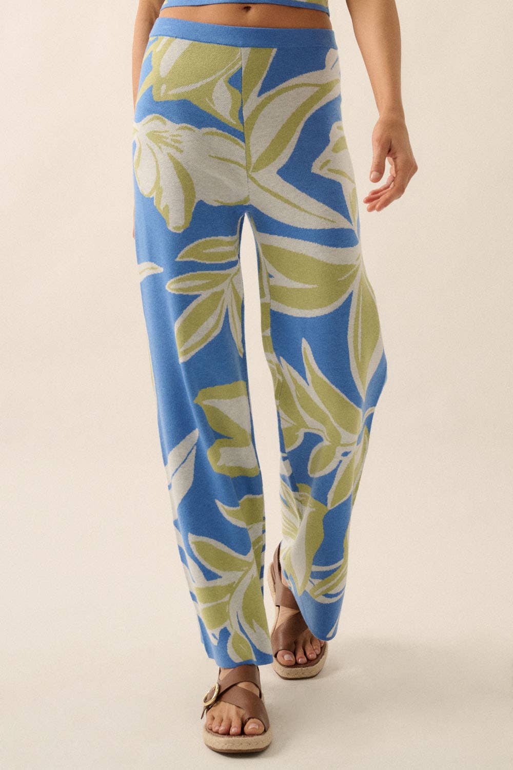 Floral Jacquard Knit Set