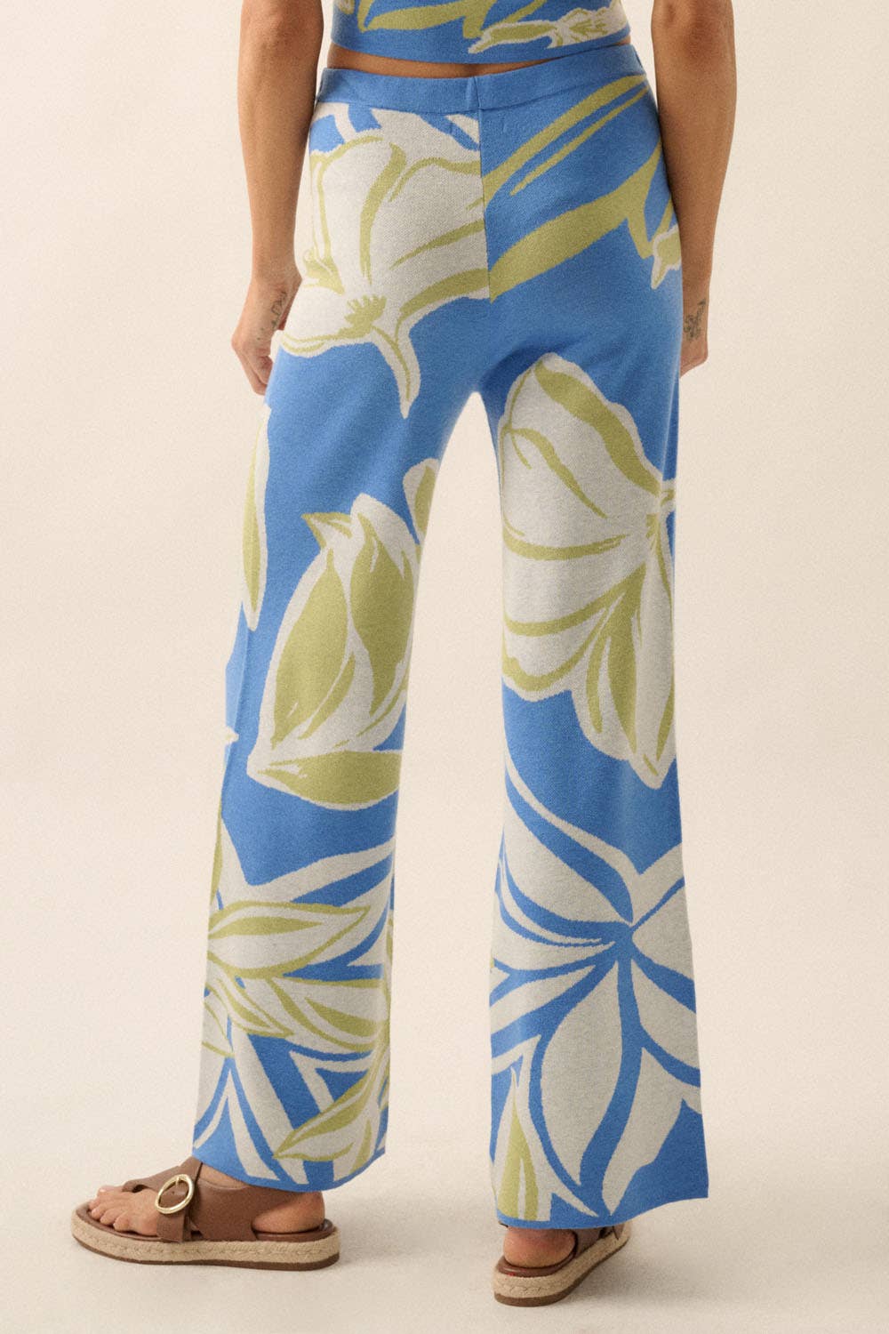 Floral Jacquard Knit Set