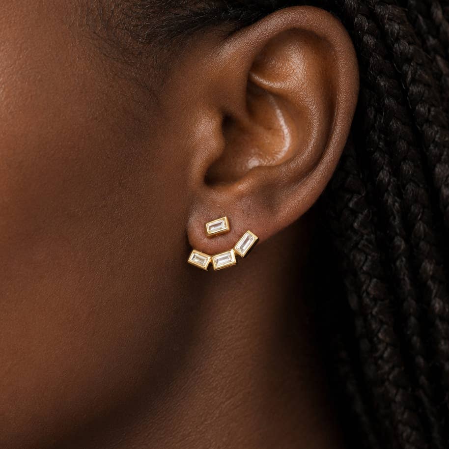 Baguette Jacket Earrings