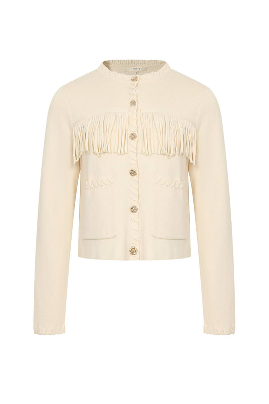 The Cozy Fringe Cardigan With Pockets