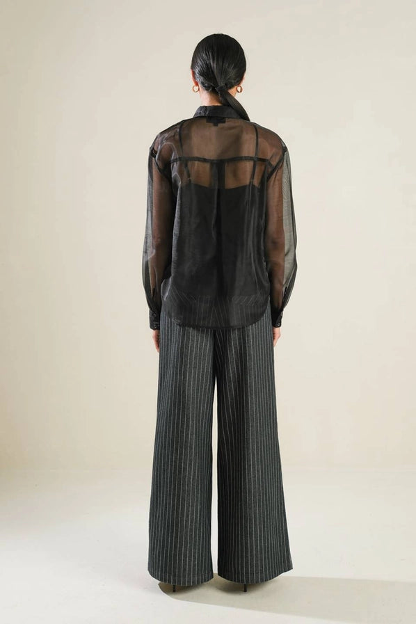 A Solid Organza Top
