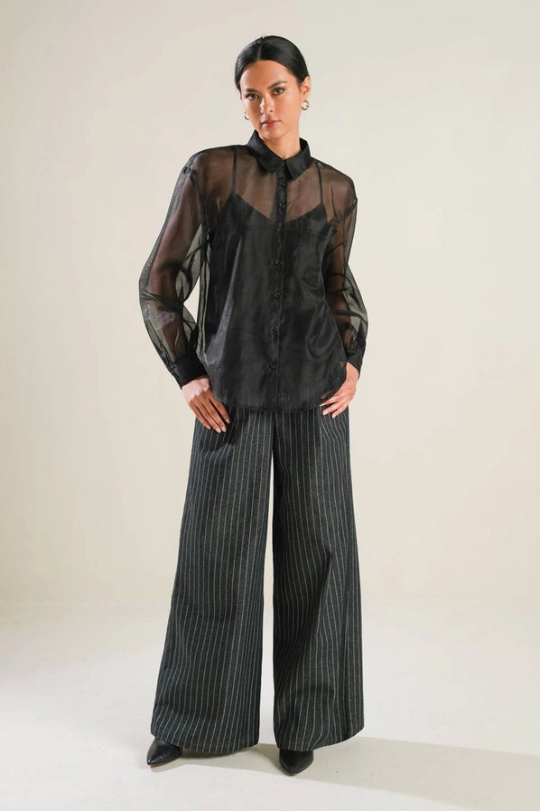 A Solid Organza Top
