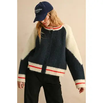 Varsity Bomber Sweater