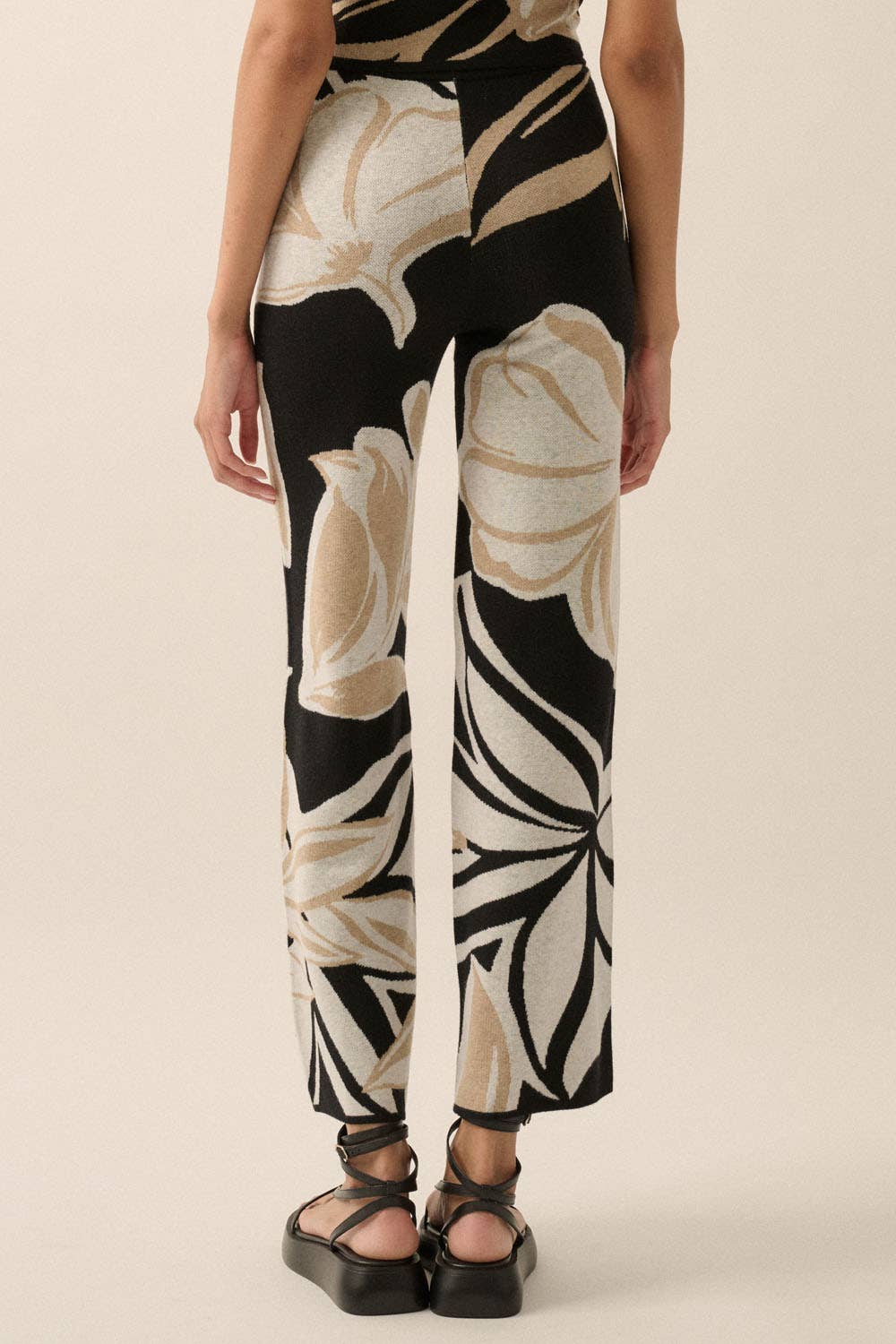 Floral Jacquard Knit Set