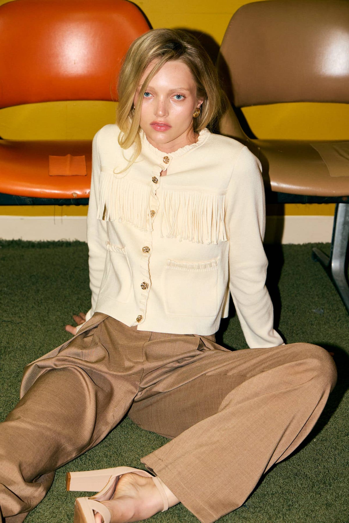 The Cozy Fringe Cardigan With Pockets