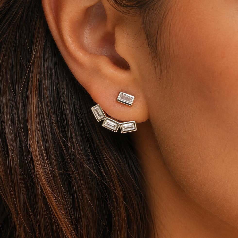 Baguette Jacket Earrings
