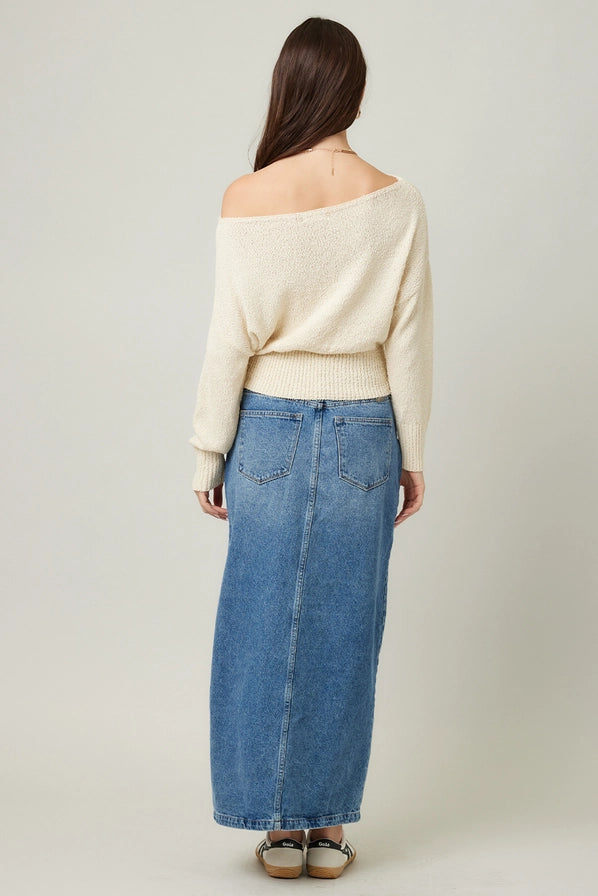 Knit Off the Shoulder Sweater