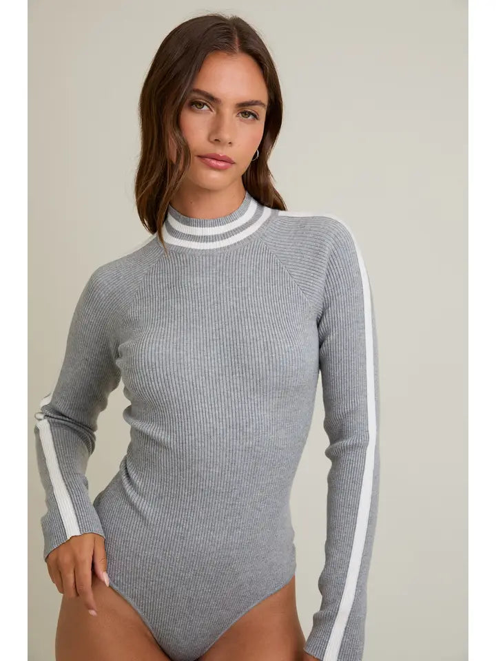 Stripe Ribbed Bodysuit