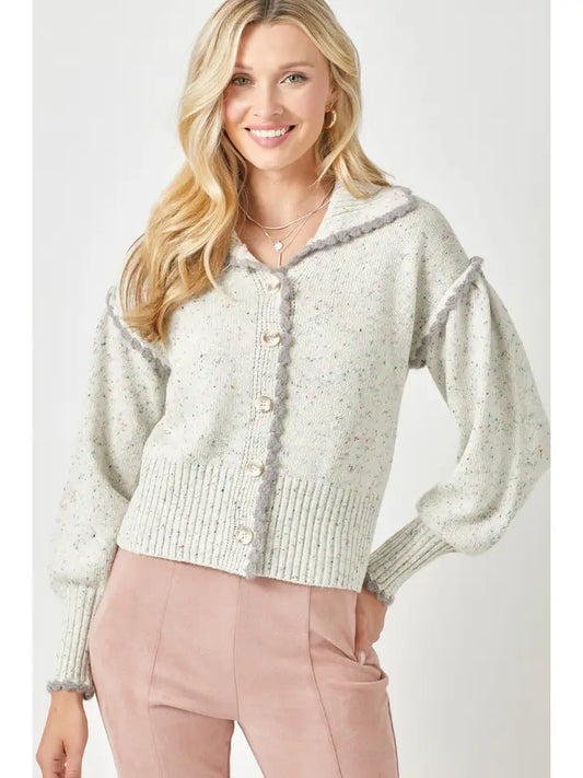 Puff Sleeve Cardigan